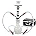 GSTAR Deluxe Series: 18" 2 Hose Hookah Complete Set w/Travel Case (Snow White)