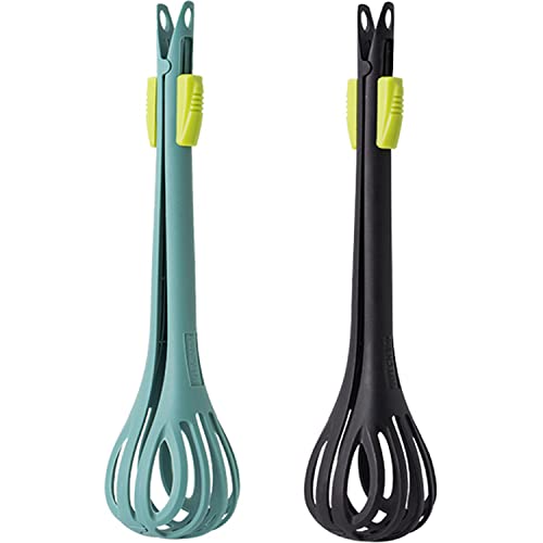 2 In 1 Food Clip &Multi-Function Egg Beater,Bread Clip, Salad Clip,Noodles Tongs，Multifunctional Kitchen Tool #TOP11