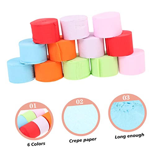 Papier crêpe multifonctionnel pour décorations de fête et mariages
