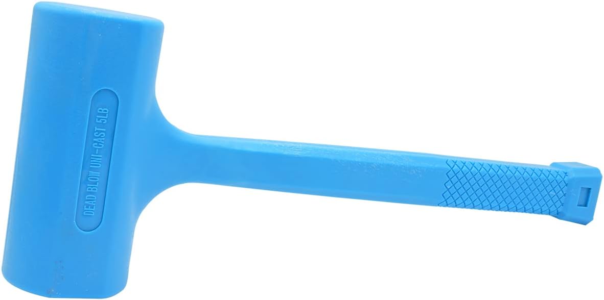 OX Tools Pro Dead Blow Mallet, 5-pound with Steel Shot, Non-marring rubber coating & anti-slip grip OX-P085280