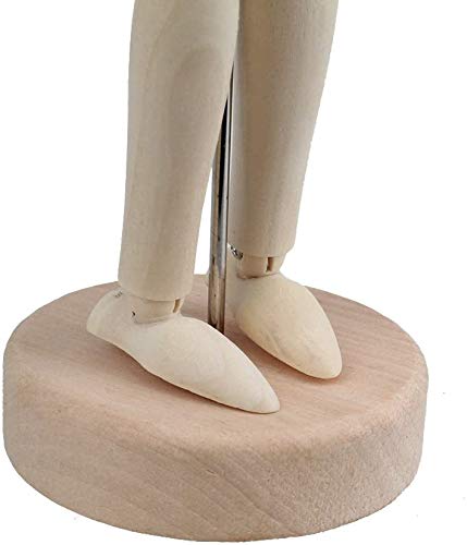 Mannequin Articulé En Bois De Buis 20 Cm - Modèle Flexible Pour Dessin Et Décoration