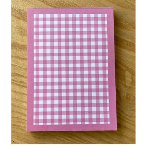 Bloc de notas A6 para organizar tus tareas diarias con 50 páginas en color rosa
