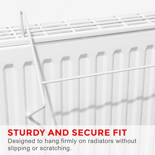 4-Pack Radiator Airer for Drying Clothes, Lightweight Radiator Drying Rack – Space-Saving Clothes Drying rack - Durable & Sturdy Radiator Clothes Drying Rack for Washing - Clothes Airer (Pack of 4) - Image 5