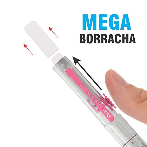 Pentel Lapiseira Quick Click 0, 7Mm, Rosa