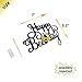 Happy Bee Day Gold Glitter Banner & Happy Bee Day Cake Topper for Bumble Bee Themed Happy Birthday Party Supplies Decorations