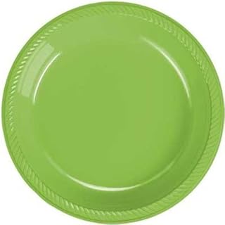 Dessert Plastic Plates 20 ct (Multiple Colors Available) (Kiwi)