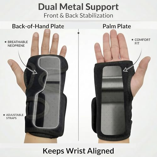 ESKORN Bowling Wrist Brace for Right Hand – Wrist Positioner for Proper Wrist Support & Control –Adjustable Breathable Wrist Guard for Training & Play (S/M)