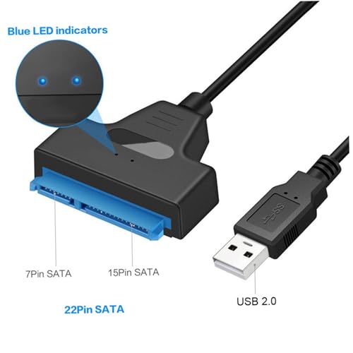 Adaptador Disco Duro Sata a USB 9.06 pulgadas 6gbps USB 2.0 miniatura 4