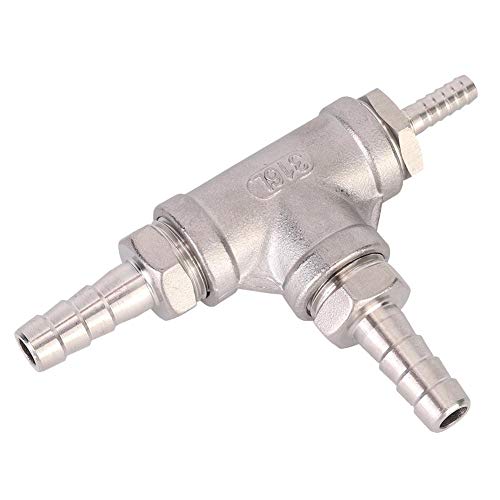 Beer Aerator Stone Kit, Household Stainless Steel Beer Brewing Inline Aeration Stone Oxygen Diffuser Stone Homebrew Accessories 1/4In Barb, Connected With Any Pot/Pump/Counterflow/Plate Wort Chiller #TOP5