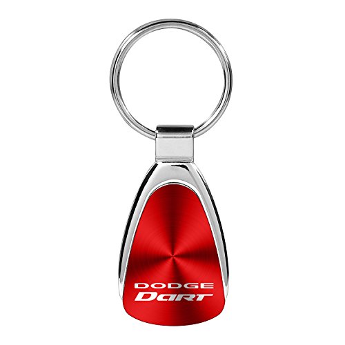 Au-Tomotive Gold, INC. Dodge Dart Red Tear Drop Key Chain