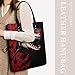 LDGSUPH Red-black Shark Tote Bag PU Leather Hobo Bags Large Grocery Bags Lightweight Fashion Handbag Large Shoulder Bag