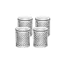 Produktbild CRISTALICA Becherglas Saftglas Trinkbecher Retro-Look 4er Set 150ml Bleikristall klar