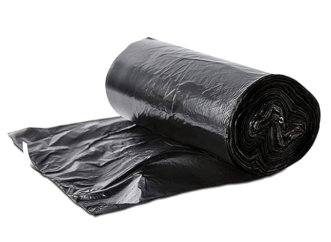 Image of Premium Black Garbage Bags for Dustbin /Trashbin Medium 19 x 21 Inches 30 Pcs x Pack of 8 Rolls (240 Pcs)