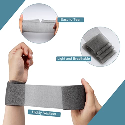 Cosywell Pre Wrap For Athletic Tape 3 Pieces Black Foam Underwrap For Sports Comfortable For Ankles Wrists Hands And Knees(2.4 Inches X 22 Yards) #TOP2