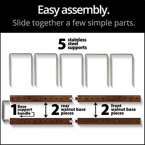 Optage Audio 150 Lp Vinyl Record Holder, Solid Walnut Vinyl Record Storage, Vinyl Holder For Record Display, Now Playing Record Stand, Vinyl Record Holder, Record Stand, Vinyl Storage, Vinyl Stand #TOP6