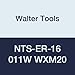 Walter Tools NTS-ER-16 011W WXM20 Carbide NTS Threading Inserts, External Thread, Full Profile, Whitworth (Pack of 10)