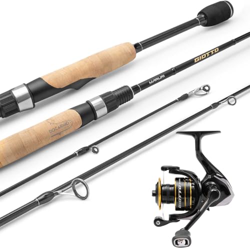 Maruri Kit Pesca Profissional, Vara Carbono IM6 1,73m 25lb, Molin...