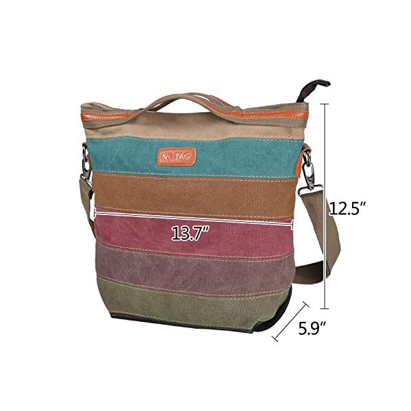 NOTAG Crossbody Bag for Women Large Capacity Shoulder Bag with Adjustable Shoulder Strap Casual Messenger Bag Waterproof Sling Crossbody Bag Top handle Handbag for girls - Image 3