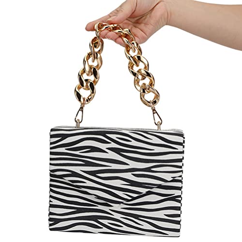 Luozzy Women Clutch Bag Zebra Print Clutch Pu Leather Shoulder Bags With Buckle Flap Over Chain Shoulder Bags Animal Purse Strap #TOP6