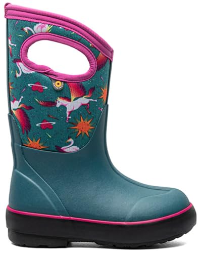 Bogs Classic II Snow Boot, Teal Multi, 9 US Unisex Little Kid2