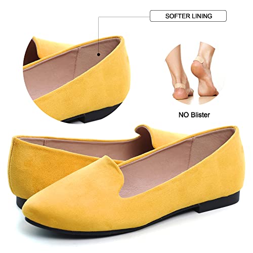Image of Dear Time Women's Casual Loafers Flats Comfortable Round Toe Dress Shoes Slip On Ballet Flats for Women Work Office Shoes