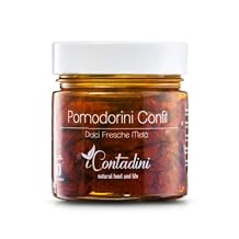 Italian Pomodorini Confit | Confit Cherry Tomatoes Imported from Puglia | Premium Quality, All Natural Ingredients, No Preservatives Added | 8oz 230g Pack of 2