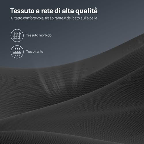 Sedia Gaming con Massaggio, Sedia da Ufficio Ergonomica Girevole Ampia Imbottita per Computer con Cuscino Lombare Massaggiante, Carico 150 Kg, Tessuto a rete, Nero+Bianco - Sedia gaming - Immagine 6