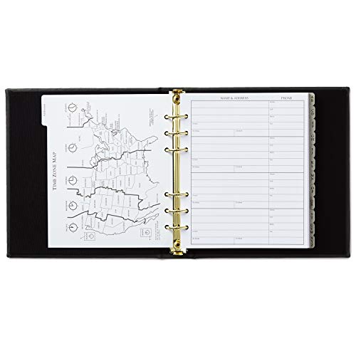Hallmark Refillable Address Book (Charcoal) #TOP6