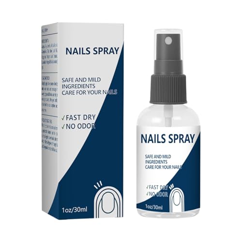 Spray de curado de uñas, solución de reparación y renovación, producto de cuidado de larga duración para uñas de manos y pies para mujer