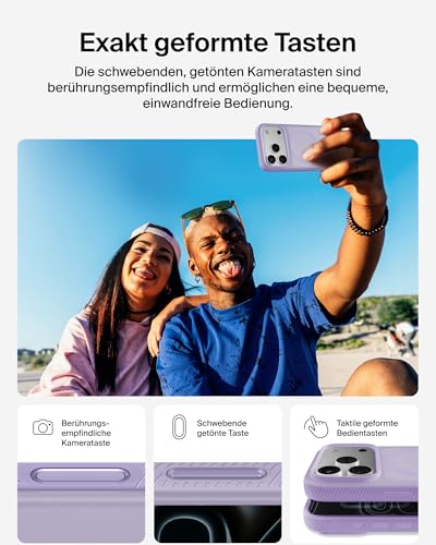 Belkin SheerForce Grip iPhone 17 Pro Hülle MagSafe Kompatible Handyhülle mit Rutschfesten Rändern, iPhone Schutzhülle, Magnetisch… – Ansicht 6