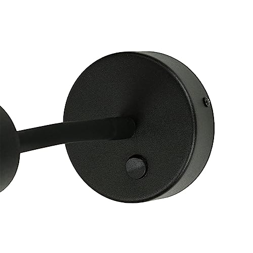 Foco aplique interior orientable negro para acabar con la iluminación deficiente 4