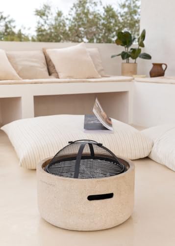 Miniatura 6 de Create Fire Bowl Grill Brasero Exterior Con Grill Ligero, Amplia Superficie De Parrilla, Cocina Al Aire Libre, Fabricado A Mano