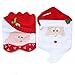 Produktbild DegGod Pack of 2 Weihnachten Mr & Mrs Santa Claus Küchen Stuhlhussen Stuhlhusse Mütze Home Party Dekoration (2 Sankt Stuhlhussen)