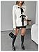 MakeMeChic Women's Maternity Sweater Bow Knot Crew Neck Long Sleeve Pregnancy Cardigan White XX-Large