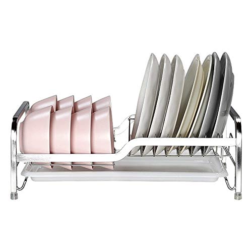 Escurridor de platos de cocina de acero inoxidable, multiusos, para platos de cocina