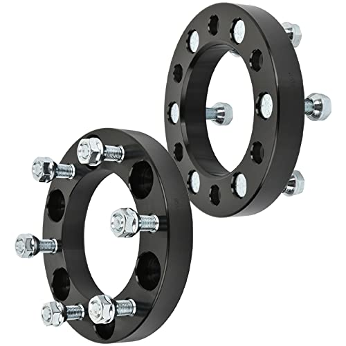 SCITOO 2Pcs 6x5.5 Wheel Spacers 1 inch Bore 108mm with 12x1.5 6 Lug Wheel Spacers Adapters Compatible with for Colorado Wheel Spacers for D50 Wheel Spacers for Raider Wheel Spacers 6x139.7mm