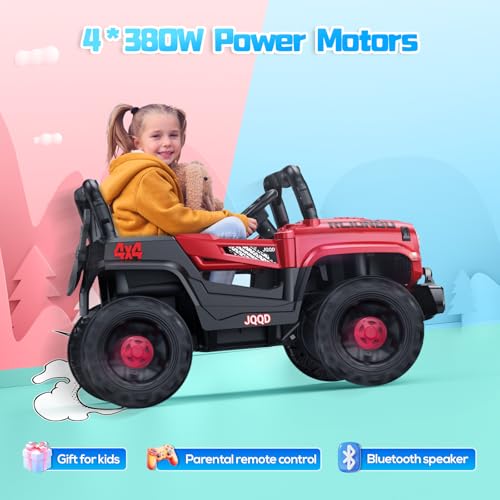 image for SEALIGHT 12V Kids Ride On Car Truck w/Parent Remote Control, 4 * 380W 