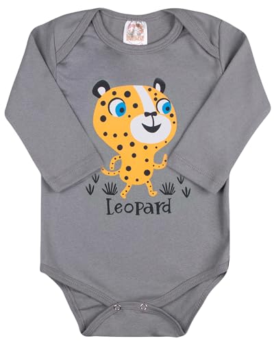 Conjunto 3 Peças Body Bebe Manga Longa Algodão Menino e Menina (P, Menino)