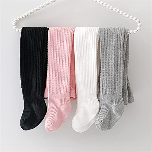 Baby Tights Toddler Girls Soft Cotton Cable Knit Footed Pantyhose Infant Warm Leggings Bow Stretchy Stockings Footed2
