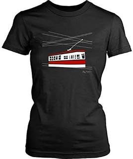 Streetcar T-shirt for Women | Toronto Tees for Her | Black T-shirt