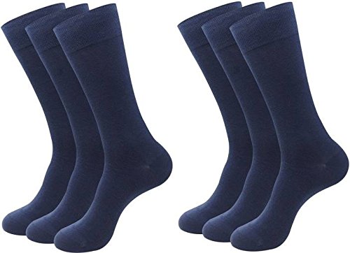 Men's Solid Crew Length Socks (Pack of 6)-picture-46