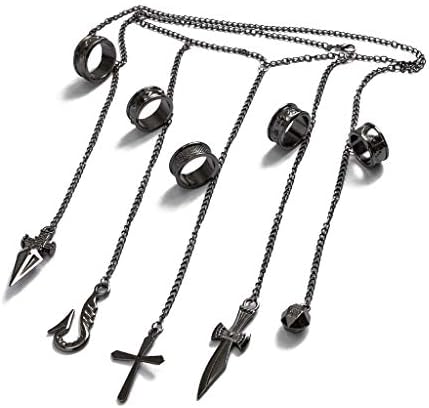 Fowspvzn Exquisite Five Rapers Hunter Cosplay Rings Full-five Fin...