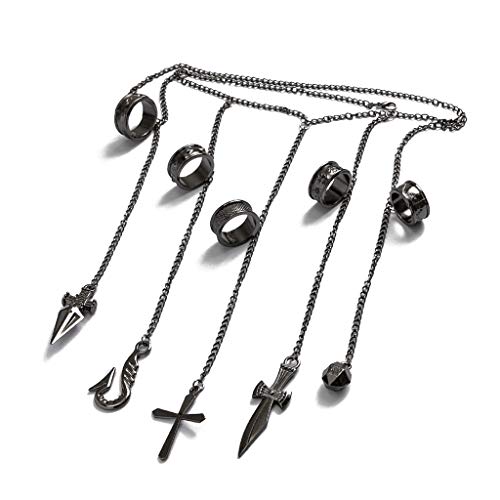 Trendy Kurapika Chains Adult Kids Jewelry Full-Five Rapers Hunter Cosplay Jewelry Decoration