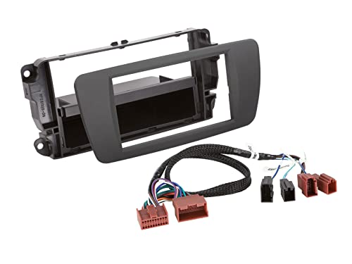 Façade d'autoradio 2 DIN Seat Ibiza gris pour moderniser votre habitacle en voyage
