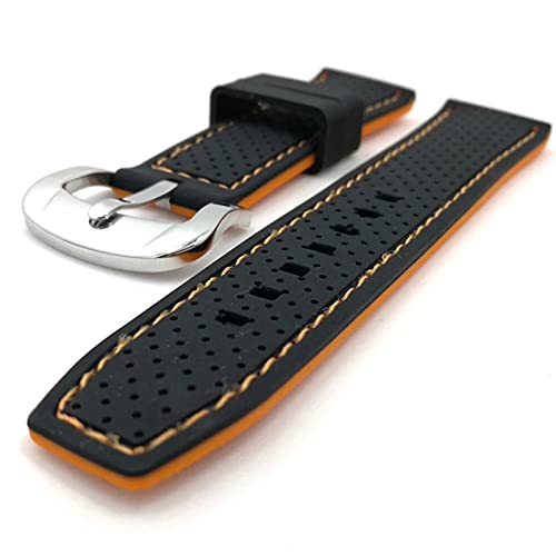 Sangle de montre en caoutchouc imprimé dinosaure souple 24mm - 2