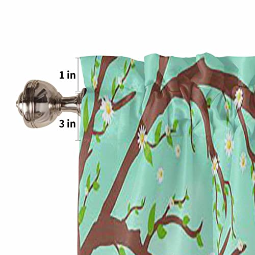 Easter Day Day Valance For Window - Easter Eggs And Gnomes Window Topper Curtain Valance Rod Pocket Elf With Easter Bunny Window Treatment For Living Room/Bedroom/Farmhouse, 52" W X 18" L, 1 Panel #TOP4