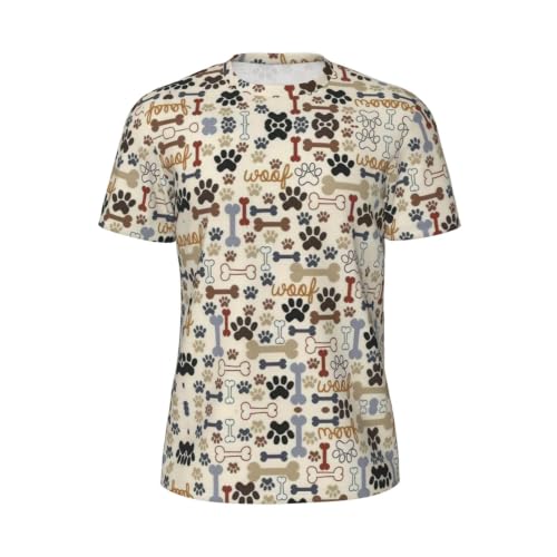 T-shirt maille Dog Bones Paw respirant et ultra léger pour homme