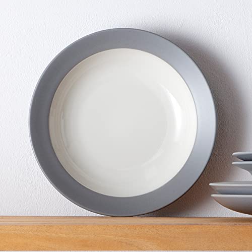Noritake Colorwave Slate Bowl, Pasta/Rim Soup, 8 1/2", 20 Oz., Set Of 4 In Grey/Slate #TOP27