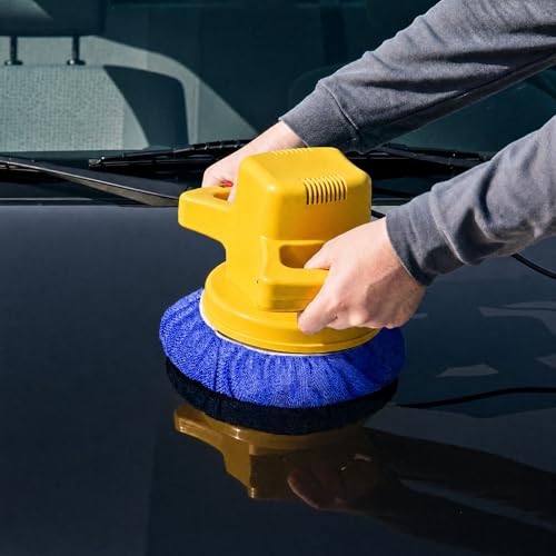 Image of FONAROLL 7 to 8 Inch Car Polisher Pad Bonnet, 15Pcs Car Polishing Bonnet Buffing Pads, 10*Microfiber+5*Woollen