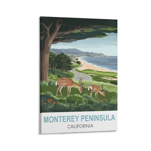 Vintage Monterey Peninsula Travel Poster Art